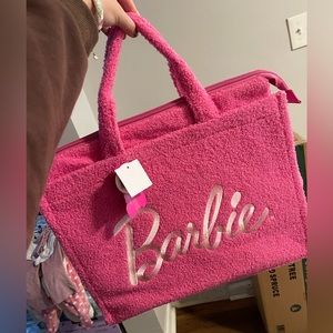 Barbie Sherpa Tote Bag NWT